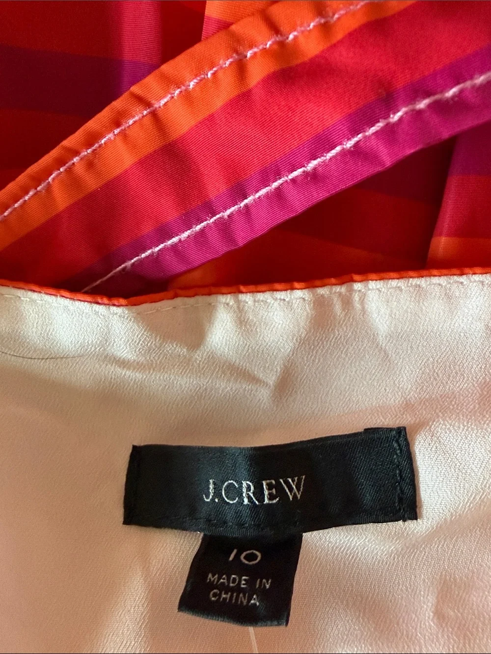 J. Crew bright striped